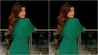Sanjana played muse to fashion designer house Other Label and picked up a jumpsuit from the shelves of the designer house. (Instagram/@sanjanasanghi96) Sanjana played muse to fashion designer house Other Label and picked up a jumpsuit from the shelves of the designer house. (Instagram/@sanjanasanghi96)