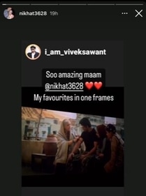 Nikhat shared reactions to her scene with Shah Rukh in Pathaan. Nikhat shared reactions to her scene with Shah Rukh in Pathaan.