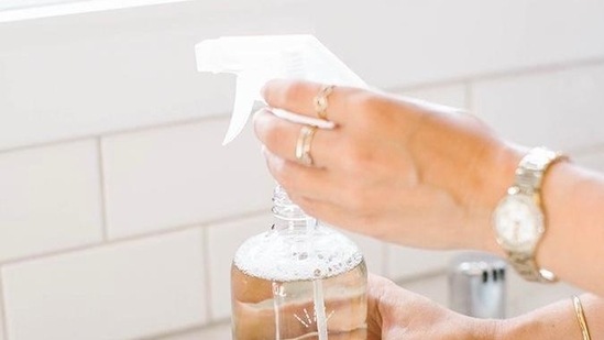 Vinegar and Water for Clean, Streak-Free Windows: Vinegar and water can be mixed in a spray bottle to create a streak-free window cleaning solution. Spray the solution on the windows and wipe with a clean, dry cloth. Repeat as needed for a streak-free shine.
