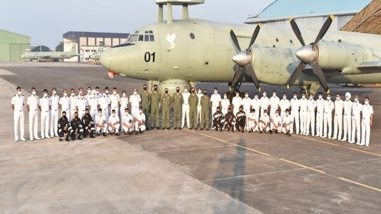 Ilyushin Il-38SD aircraft of the Indian Navy,(ANI)