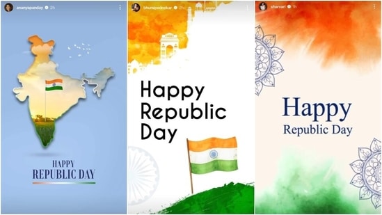 Ananya Panday, Bhumi Pednekar and Sharvari Wagh wish Happy Republic Day. (Instagram)