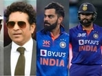 Sunil Gavaskar, Sachin Tendulkar, VIrat Kohli, and Rohit Sharma Sunil Gavaskar, Sachin Tendulkar, VIrat Kohli, and Rohit Sharma