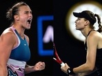 Aryna Sabalenka; Elena Rybakina Aryna Sabalenka; Elena Rybakina
