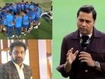 BCCI selector Chetan Sharma (bottom left); Aakash Chopra (right) BCCI selector Chetan Sharma (bottom left); Aakash Chopra (right)
