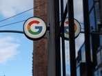 The logo of Google LLC is seen at the Google Store Chelsea in New York City, U.S.