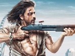 Shah Rukh Khan is seen in an action-packed avatar in Pathaan. Shah Rukh Khan is seen in an action-packed avatar in Pathaan.