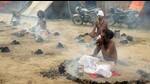 Sadhus performing Dhuni Puja at Magh Mela in Prayagraj on Thursday. (Anil Kumar Maurya/HT) Sadhus performing Dhuni Puja at Magh Mela in Prayagraj on Thursday. (Anil Kumar Maurya/HT)