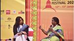 Transgender activist Anindya Hajra in conversation with transgender activist and author Akkai Padmashali about their memoir A Small Step in a Long Journey. (Courtesy AKLF) Transgender activist Anindya Hajra in conversation with transgender activist and author Akkai Padmashali about their memoir A Small Step in a Long Journey. (Courtesy AKLF)