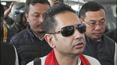 Agartala: Chief of Tipraha Indigenous Progressive Regional Alliance (TIPRA) Pradyot Bikram Manikya DebBarma Pradyot Manikya Deb Barma, in Agartala, Monday, Jan. 16, 2023. (PTI Photo) (PTI01_16_2023_000228B) (PTI)