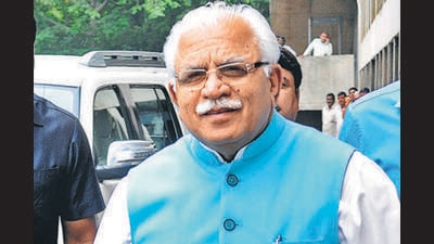 Haryana chief minister (CM) Manohar Lal Khattar announced an amount of  ₹90 crore for the development of Tejli stadium in Yamunanagar, during Republic Day celebrations in Jagadhri on Thursday. (HT File)