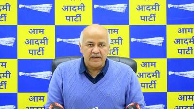 New Delhi, India. 24th January 2023 : Deputy Chief Minister Manish Sisodia address a press conference in New Delhi on Tuesday. (HT Photo) New Delhi, India. 24th January 2023 : Deputy Chief Minister Manish Sisodia address a press conference in New Delhi on Tuesday. (HT Photo)