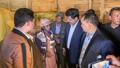 Conrad Sangma became the Chief Minister of Meghalaya and was sworn in on March 6, 2018, replacing Mukul Sangma. (PTI) Conrad Sangma became the Chief Minister of Meghalaya and was sworn in on March 6, 2018, replacing Mukul Sangma. (PTI)