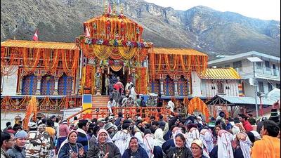 The Badrinath shrine. (HT Photo) The Badrinath shrine. (HT Photo)