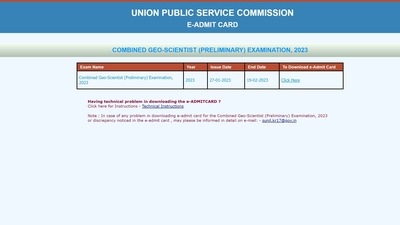 UPSC Combined Geo-Scientist Prelims 2023 admit cards out at upsconline.nic.in UPSC Combined Geo-Scientist Prelims 2023 admit cards out at upsconline.nic.in