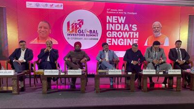 Uttar Pradesh government delegation at the Chandigarh roadshow on Friday. (HT) Uttar Pradesh government delegation at the Chandigarh roadshow on Friday. (HT)