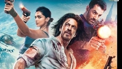 Shah Rukh Khan, Deepika Padukone and John Abraham play lead roles in Pathaan. Shah Rukh Khan, Deepika Padukone and John Abraham play lead roles in Pathaan.