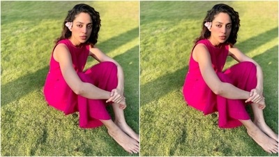 Sobhita’s fashion diaries are getting better by the day. A few days ago, the actor shared a set of pictures decked up in this bright pink jumpsuit. (Instagram/@sobhitad) Sobhita’s fashion diaries are getting better by the day. A few days ago, the actor shared a set of pictures decked up in this bright pink jumpsuit. (Instagram/@sobhitad)