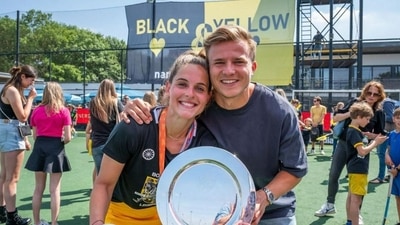Thijs van Dam with partner Pien Sanders (Thijs van Dam/Instagram)