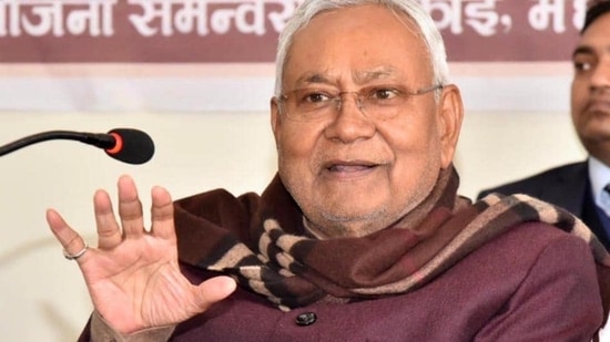 Bihar chief minister Nitish Kumar (HT)