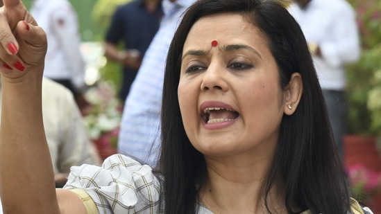 Trinamool MP Mahua Moitra. (File photo) (PTI)