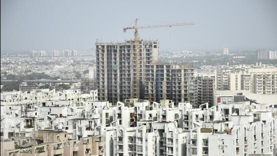 The woman and her husband presently reside in a high-rise in Raj Nagar Extension in Ghaziabad. (Sakib Ali/ HT)