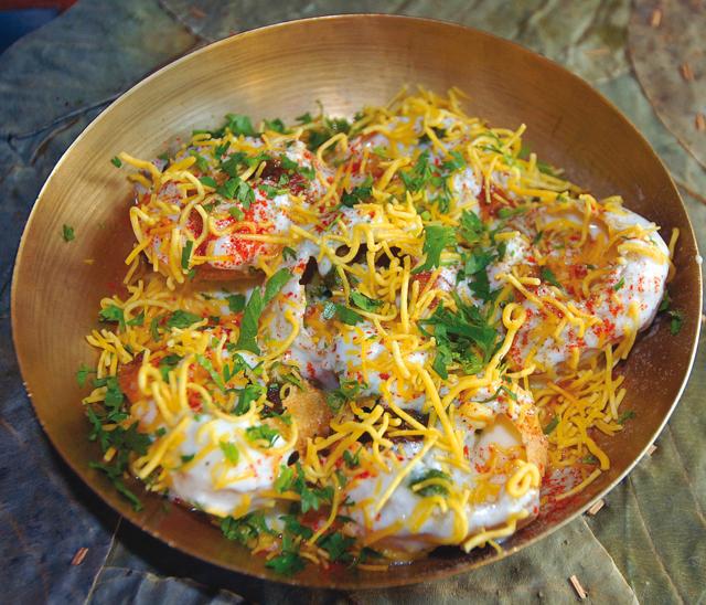 The dahi puri at Mumbai restaurant Soam uses puris made in-house from a mix of sooji and atta. (Soam) The dahi puri at Mumbai restaurant Soam uses puris made in-house from a mix of sooji and atta. (Soam)