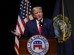 Former President Donald Trump speaks during the New Hampshire Republican State Committee 2023 annual meeting, Saturday, Jan. 28, 2023, in Salem, N.H. (AP Photo/Reba Saldanha)(AP) Former President Donald Trump speaks during the New Hampshire Republican State Committee 2023 annual meeting, Saturday, Jan. 28, 2023, in Salem, N.H. (AP Photo/Reba Saldanha)(AP)