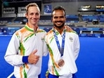 Robin Arkell (L) was India’s scientific advisor, helping the then Manpreet Singh-led outfit to the Olympic rostrum after 41 years. Robin Arkell (L) was India’s scientific advisor, helping the then Manpreet Singh-led outfit to the Olympic rostrum after 41 years.