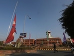 Tribhuvan International Airport in Kathmandu, Nepal.