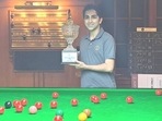 Pankaj Advani poses with the CCI Snooker Classic title. (HT photo) Pankaj Advani poses with the CCI Snooker Classic title. (HT photo)