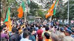 The saffron party’s youth wing, the Bharatiya Janata Yuva Morcha, staged a protest outside the campus at 5.45 pm with around 50 activists. After TISS and the police assured the Yuva Morcha that the documentary would not be screened, Yuva Morcha Mumbai chief Tajindar Singh Tiwana called off the protest at around 6.45 pm. (Praful Gangurde/HT Photo) The saffron party’s youth wing, the Bharatiya Janata Yuva Morcha, staged a protest outside the campus at 5.45 pm with around 50 activists. After TISS and the police assured the Yuva Morcha that the documentary would not be screened, Yuva Morcha Mumbai chief Tajindar Singh Tiwana called off the protest at around 6.45 pm. (Praful Gangurde/HT Photo)