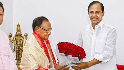 Former Odisha chief minister Giridhari Gamang and Telangana chief minister K Chandrasekhar Rao. (File Photo) Former Odisha chief minister Giridhari Gamang and Telangana chief minister K Chandrasekhar Rao. (File Photo)