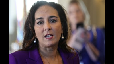 Harmeet Dhillon talks to the press after losing the election for Chair at the winter meeting of the Republican National Committee in Dana Point, California. REUTERS/Mike Blake (REUTERS) Harmeet Dhillon talks to the press after losing the election for Chair at the winter meeting of the Republican National Committee in Dana Point, California. REUTERS/Mike Blake (REUTERS)