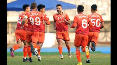 RoundGlass Punjab scored a 2-0 win over Real Kashmir at the I-League 2022-23. (HT Photo) RoundGlass Punjab scored a 2-0 win over Real Kashmir at the I-League 2022-23. (HT Photo)
