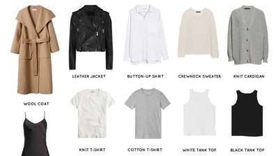 Start with the basics: A wardrobe should always start with a foundation of basic pieces that can be easily mixed and matched. These basics should include items such as a white t-shirt, a little black dress, a pair of straight-leg jeans, and a blazer. These items can be dressed up or down and can be paired with a variety of different pieces to create different looks. (Pinterest) Start with the basics: A wardrobe should always start with a foundation of basic pieces that can be easily mixed and matched. These basics should include items such as a white t-shirt, a little black dress, a pair of straight-leg jeans, and a blazer. These items can be dressed up or down and can be paired with a variety of different pieces to create different looks. (Pinterest)