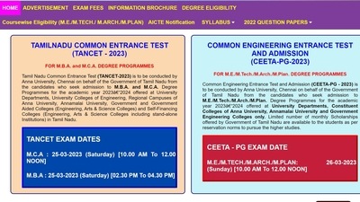 TANCET 2023 registration to begin on Feb 1