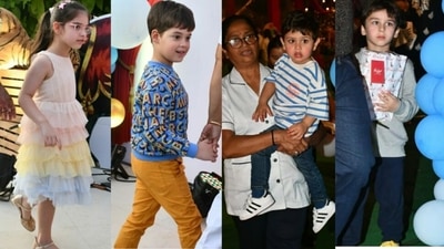 Roohi Johar, Yash Johar, Jehangir Ali Khan and Taimur Ali Khan attended the birthday bash of Ekta Kapoor's son Ravie Kapoor. Roohi Johar, Yash Johar, Jehangir Ali Khan and Taimur Ali Khan attended the birthday bash of Ekta Kapoor's son Ravie Kapoor.