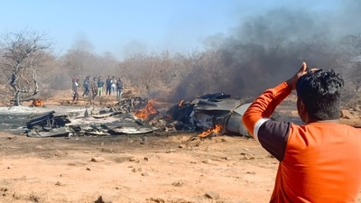 The aircraft crash site. (HT photo) The aircraft crash site. (HT photo)