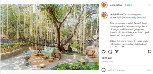 Suniel Shetty's Khandala farmhouse decorated for the pre-wedding puja. Suniel Shetty's Khandala farmhouse decorated for the pre-wedding puja.