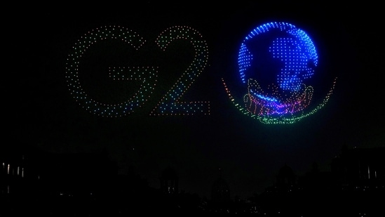 A 3,500 drone show, organised by Botlabs Dynamics, will light up the evening sky over the Raisina hills, weaving myriad forms of national figures/events through smooth synchronisation. (PTI)