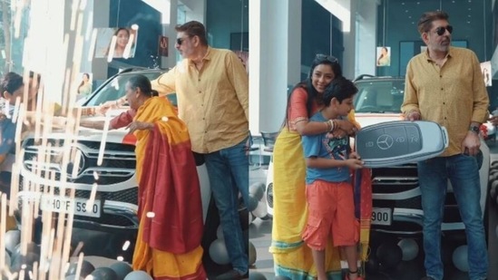 Rupali Ganguly shared a video after she bought a new Mercedes car.