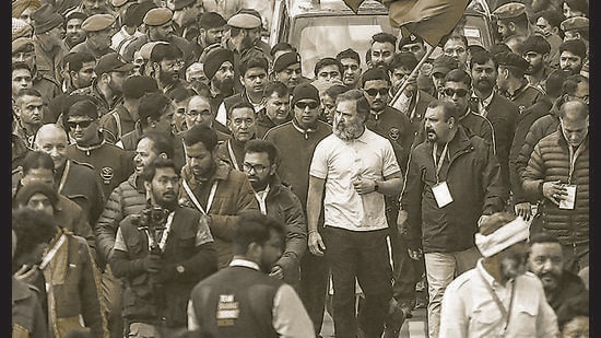 Through the Bharat Jodo yatra, we also saw the emergence of a more nuanced picture of Rahul Gandhi. This isn’t the pappu (simpleton) portrayed on social media, it’s a leader with vision and gravitas (PTI)