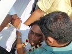 Odisha health minister Naba Das was shot at by a cop on Sunday afternoon. The reason is not yet known. (ANI) Odisha health minister Naba Das was shot at by a cop on Sunday afternoon. The reason is not yet known. (ANI)