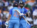 Rohit Sharma (L) with Virat Kohli(AP) Rohit Sharma (L) with Virat Kohli(AP)