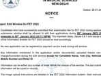 NEET FET 2022: Application edit window activated, make changes till Jan 30 NEET FET 2022: Application edit window activated, make changes till Jan 30