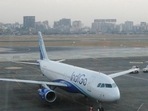 An IndiGo Airlines aircraft arrives at a gate of the domestic airport in Mumbai.(HT_PRINT) An IndiGo Airlines aircraft arrives at a gate of the domestic airport in Mumbai.(HT_PRINT)