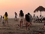 Mira Rajput, daughter Misha Kapoor and son Zain Kapoor during their Goa holiday. Mira Rajput, daughter Misha Kapoor and son Zain Kapoor during their Goa holiday.