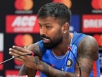 Indian captain Hardik Pandya speaks with the media ahead of the first T20 cricket match between India and New Zealand Indian captain Hardik Pandya speaks with the media ahead of the first T20 cricket match between India and New Zealand