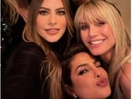 Priyanka Chopra with Rita Wilson, Sofia Vergara, Jessica Alba and Heidi Klum at a party. Priyanka Chopra with Rita Wilson, Sofia Vergara, Jessica Alba and Heidi Klum at a party.