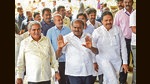 HD Kumaraswamy said he wants to win 120 seats in the state as a gift to Deve Gowda (PTI) HD Kumaraswamy said he wants to win 120 seats in the state as a gift to Deve Gowda (PTI)